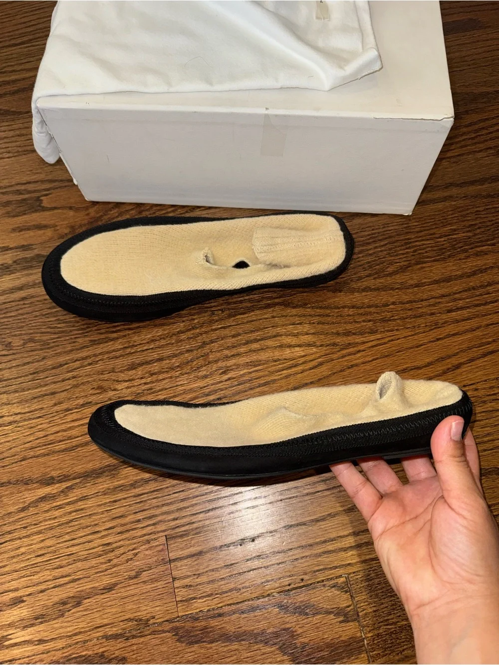 Size 40.5 The Row Fairy Cashmere Knit Flats